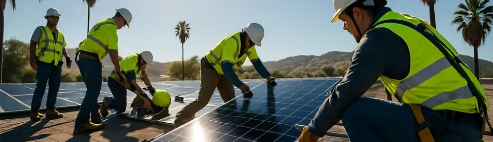 California Solar Mandate rooftop solar panels on a new suburban home