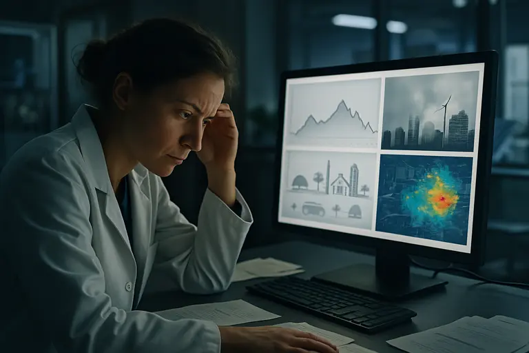 Public health notes beside maps of residential exposure patterns